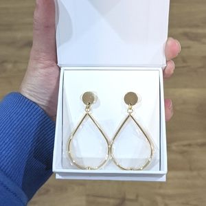 New gold teardrop earrings